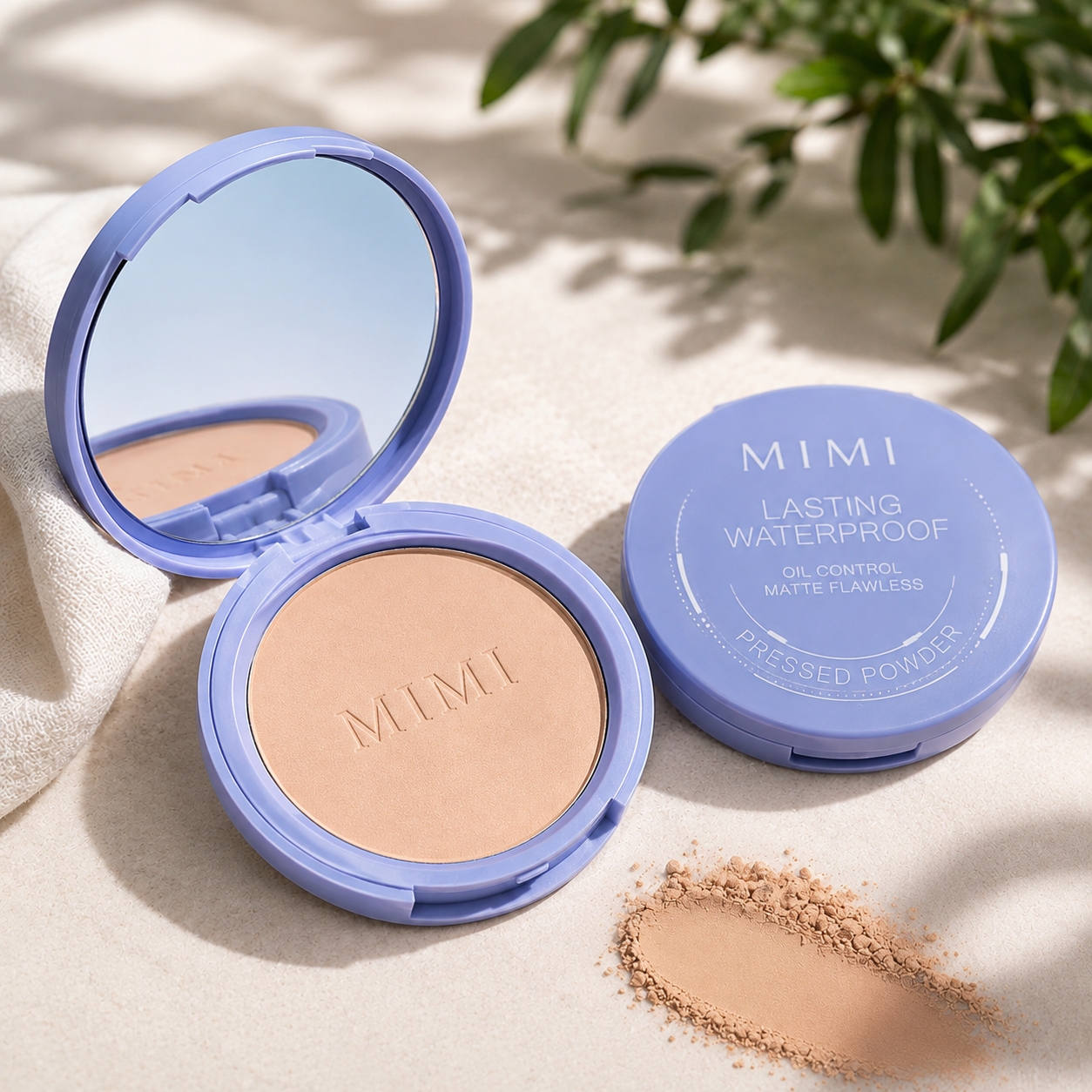 Polvo Compacto MIMI – Acabado Mate & Control de Brillo