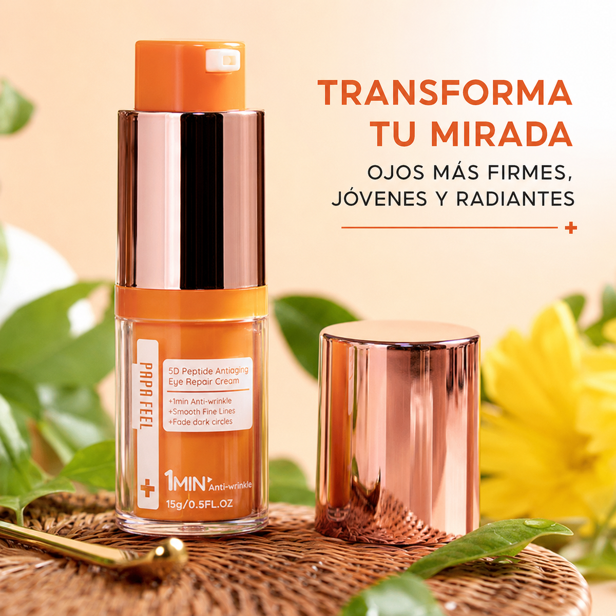Crema de Ojos 5D Péptidos – Efecto Reafirmante